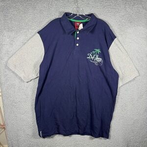 NWT Def Jam University Tour Del Caribe 84 Raglan Polo Shirt XXL Y2K Vintage
